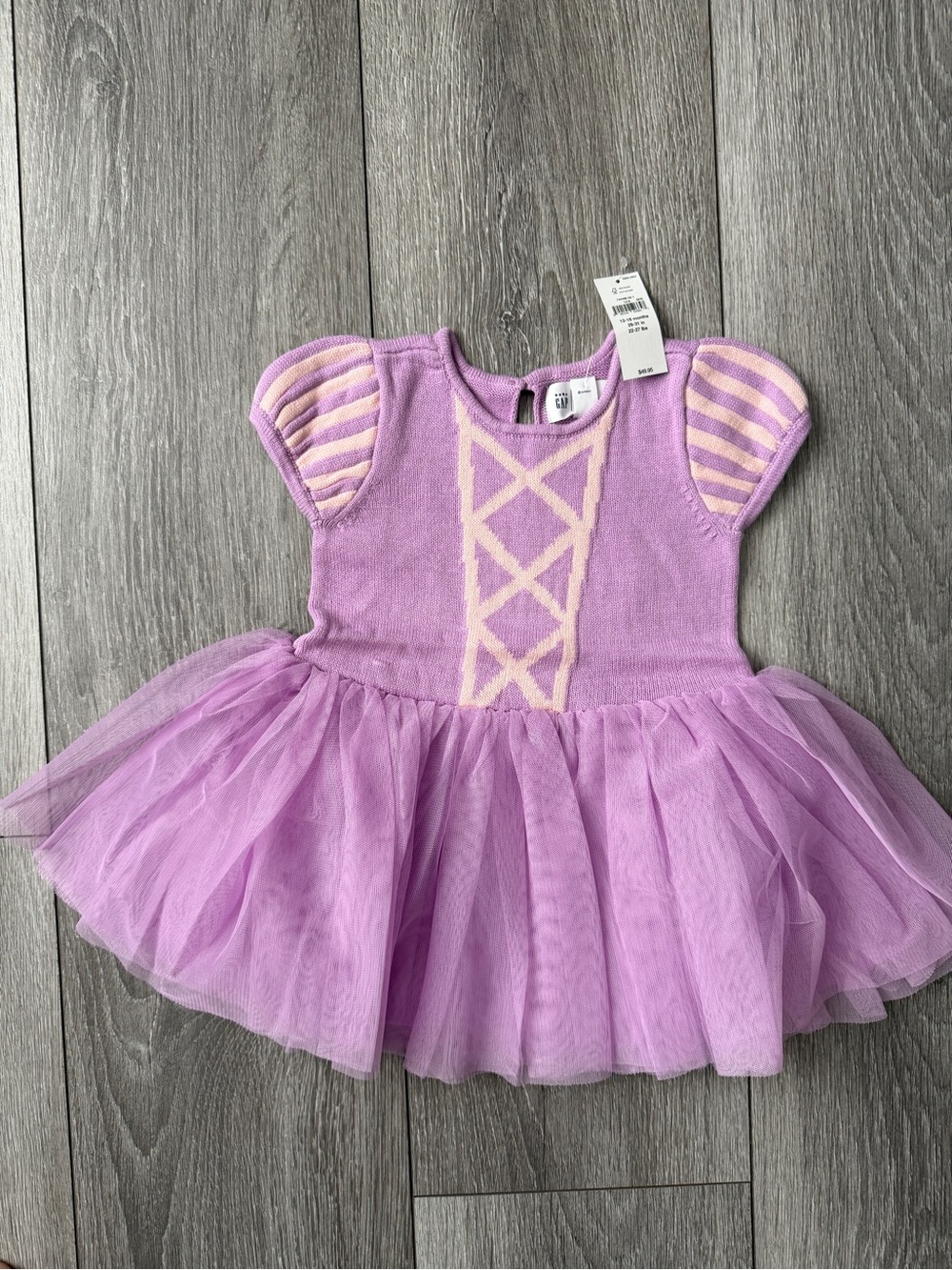 Gap x Disney Baby Rapunzel Tulle Dress NWT